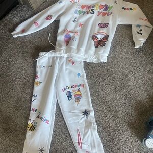 Colorful Graphic Women's Pajama Set